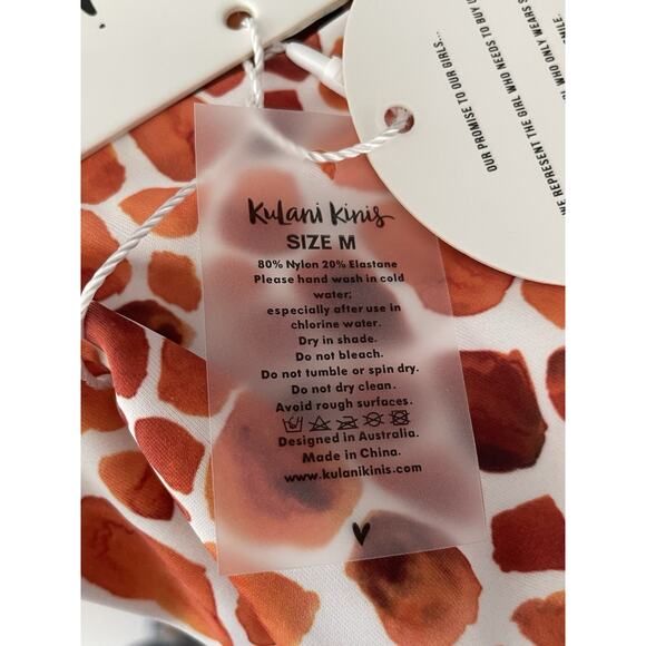 Kulani Kinis Swim Bikini Bottom Braided Cheeky Animal Print Afrika - Picture 7 of 7